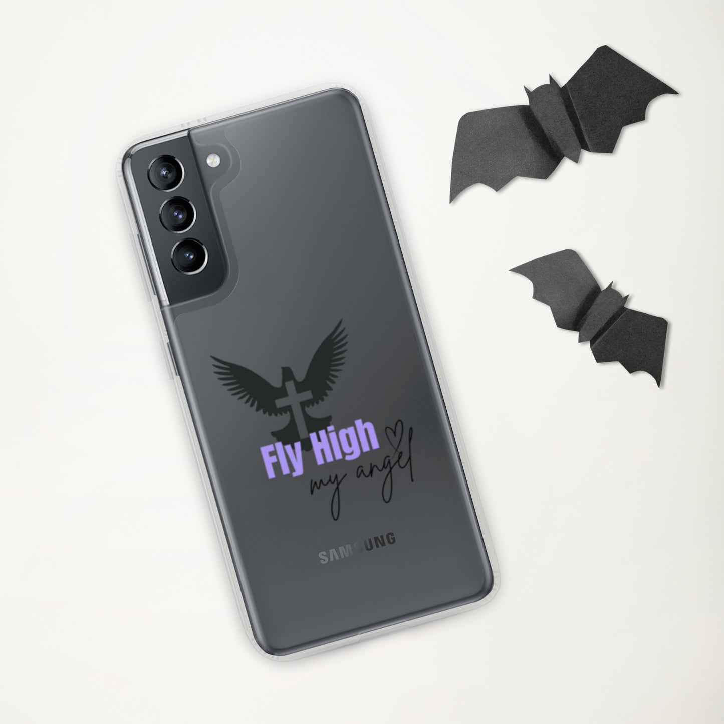 Fly High My Angel Clear Case for Samsung® - Purple