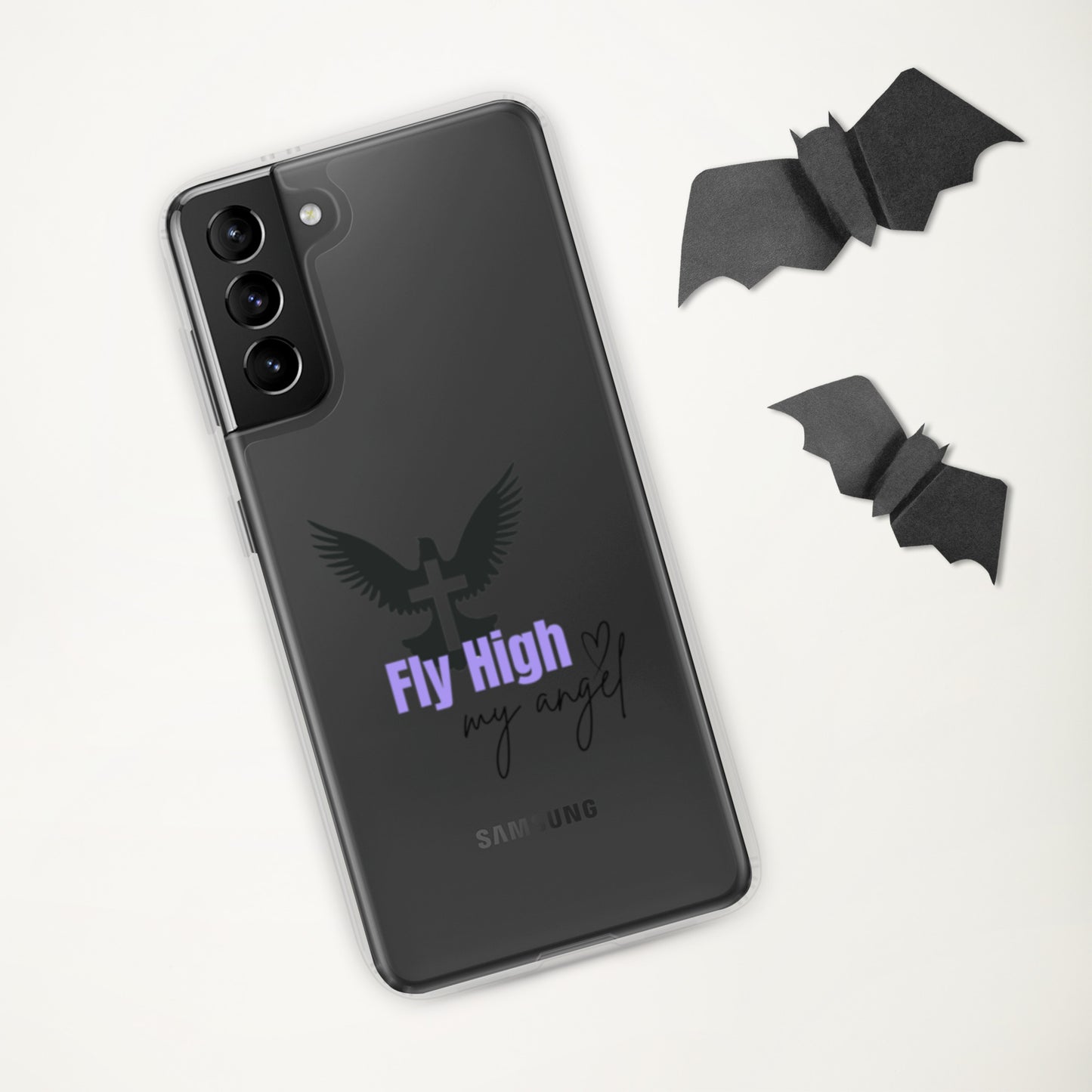 Fly High My Angel Clear Case for Samsung® - Purple