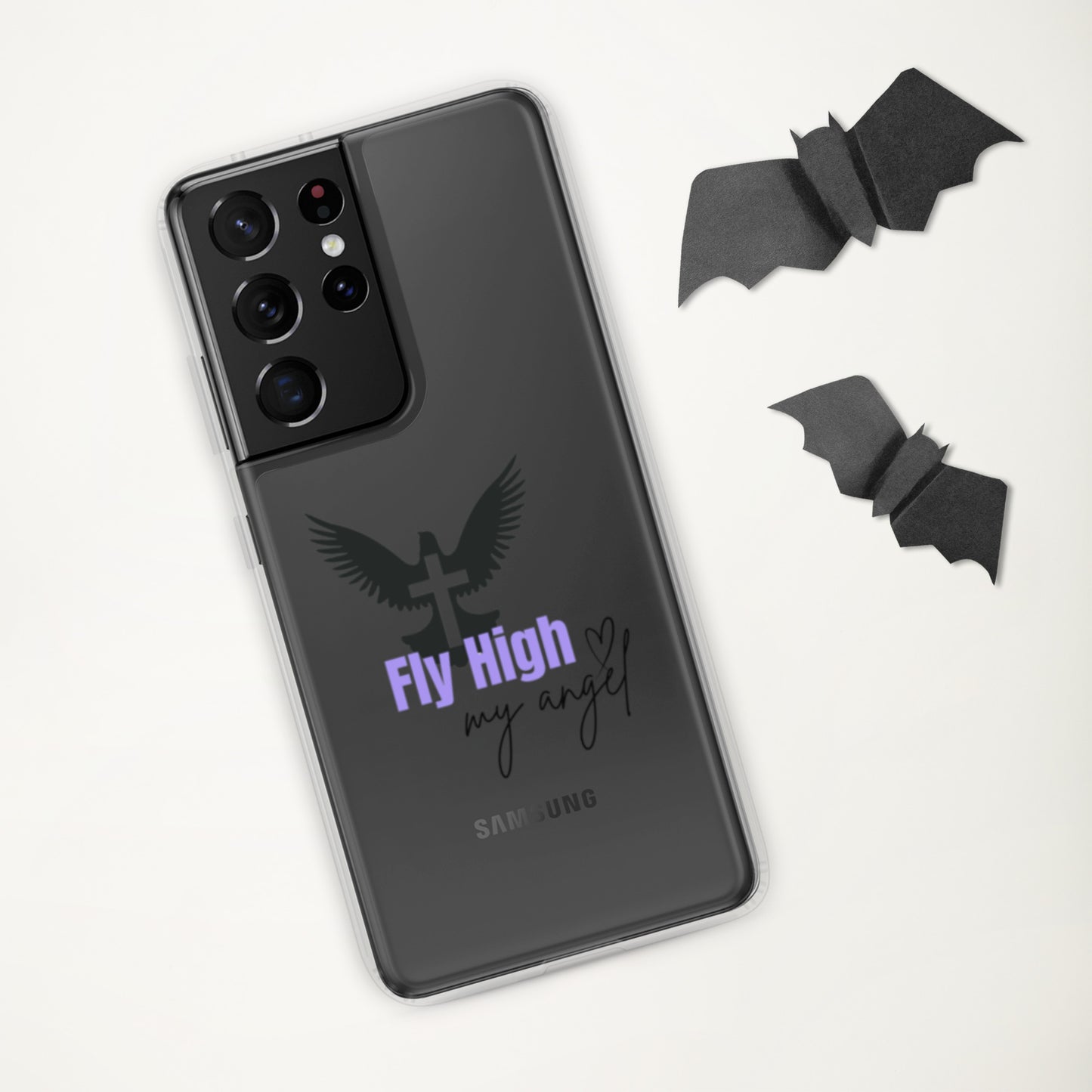 Fly High My Angel Clear Case for Samsung® - Purple