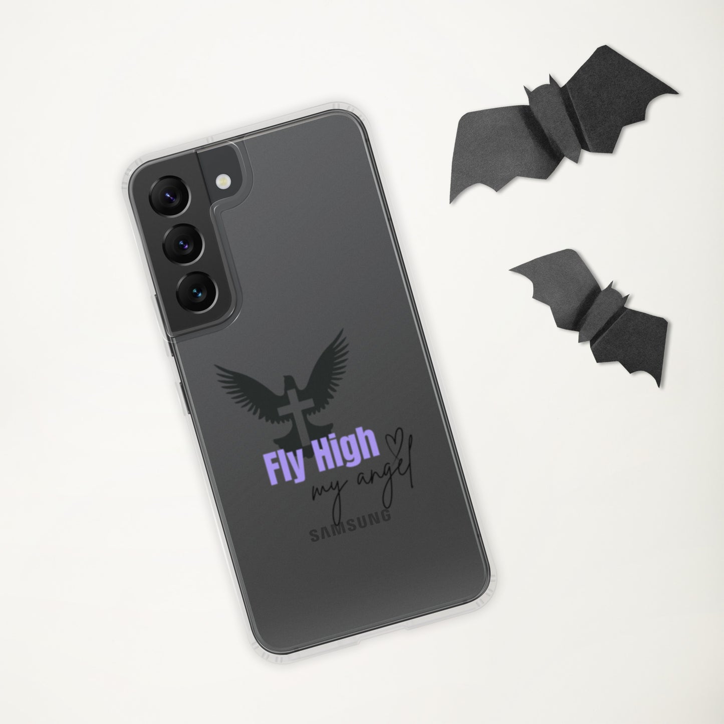 Fly High My Angel Clear Case for Samsung® - Purple