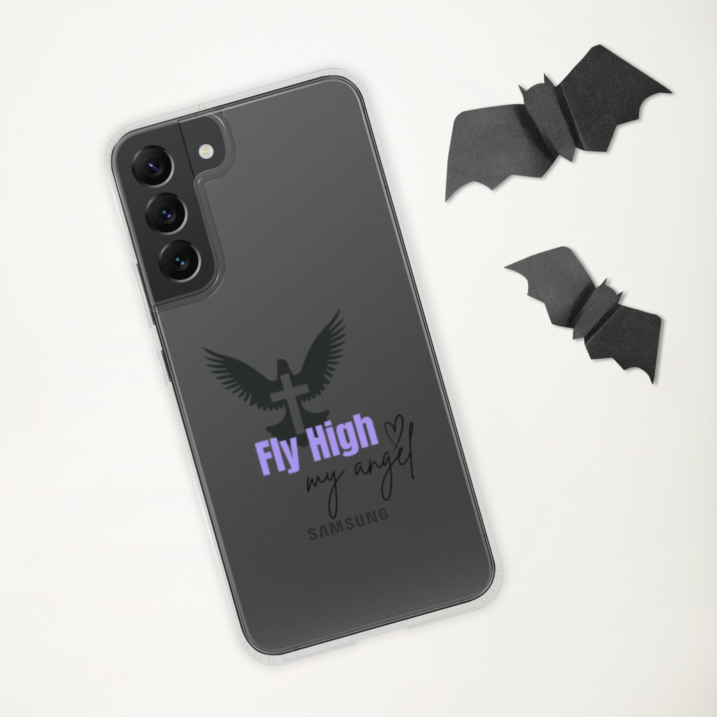 Fly High My Angel Clear Case for Samsung® - Purple