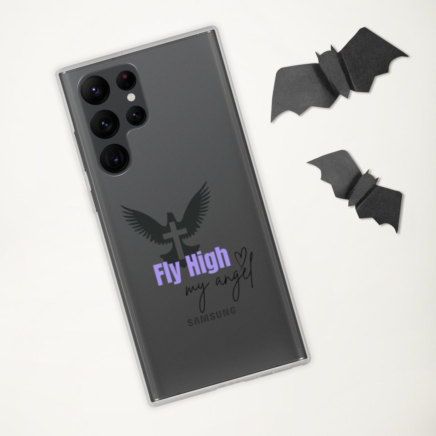Fly High My Angel Clear Case for Samsung® - Purple