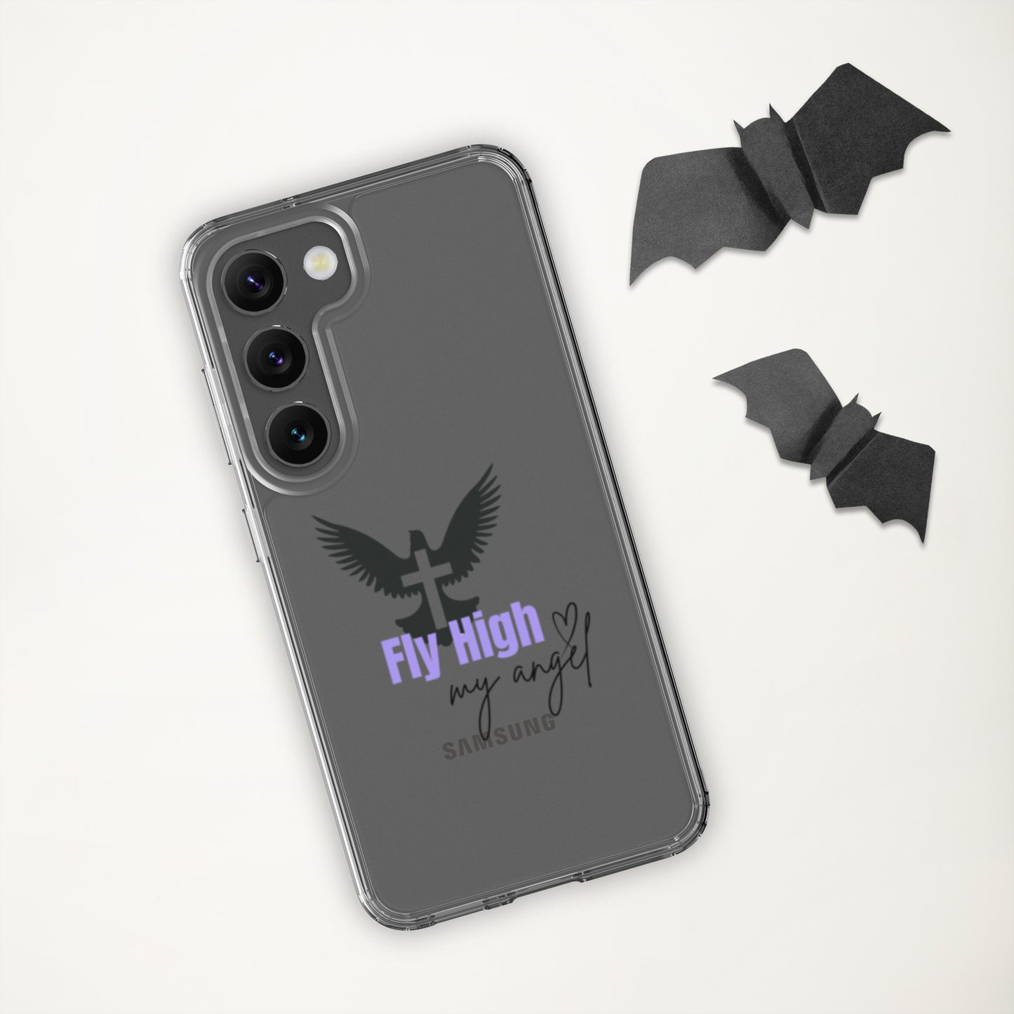 Fly High My Angel Clear Case for Samsung® - Purple