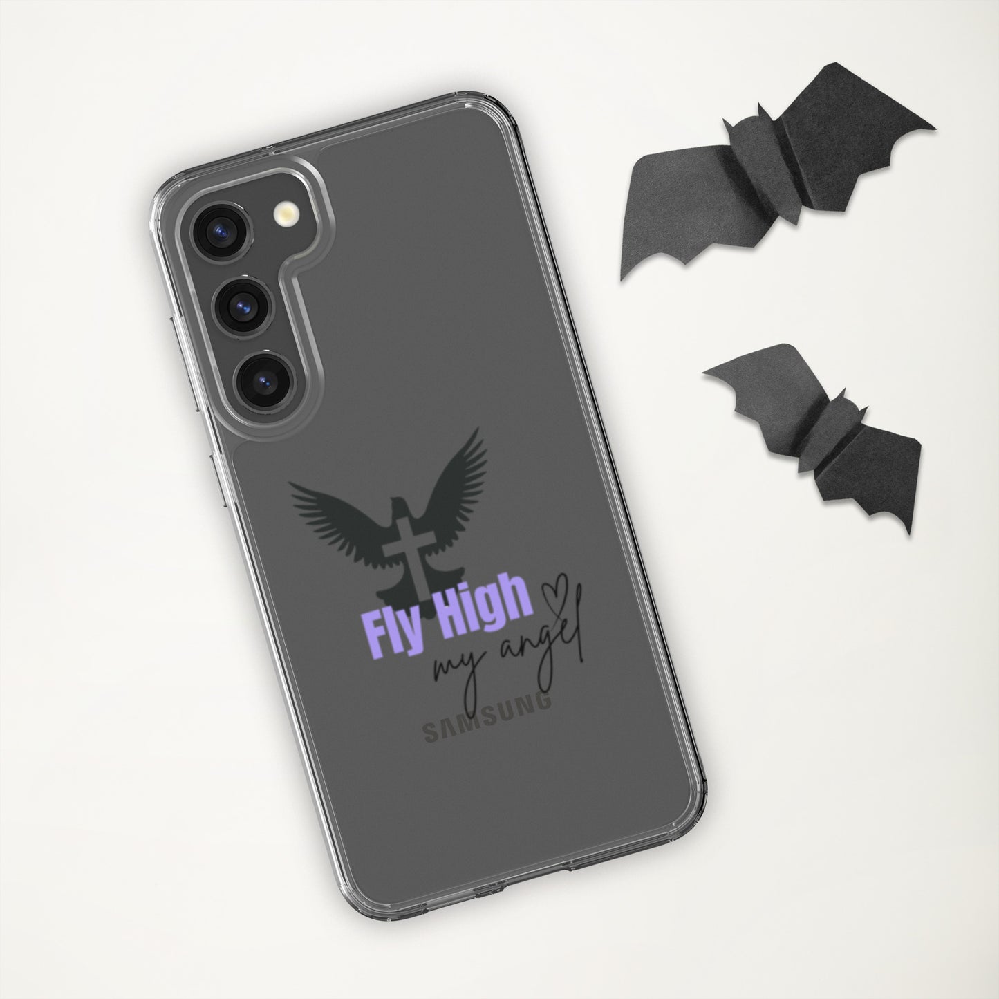 Fly High My Angel Clear Case for Samsung® - Purple
