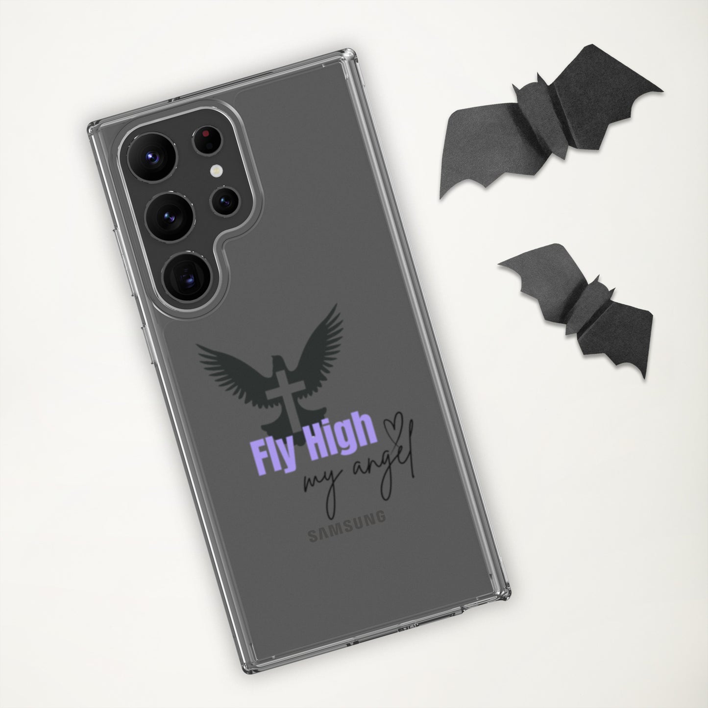 Fly High My Angel Clear Case for Samsung® - Purple