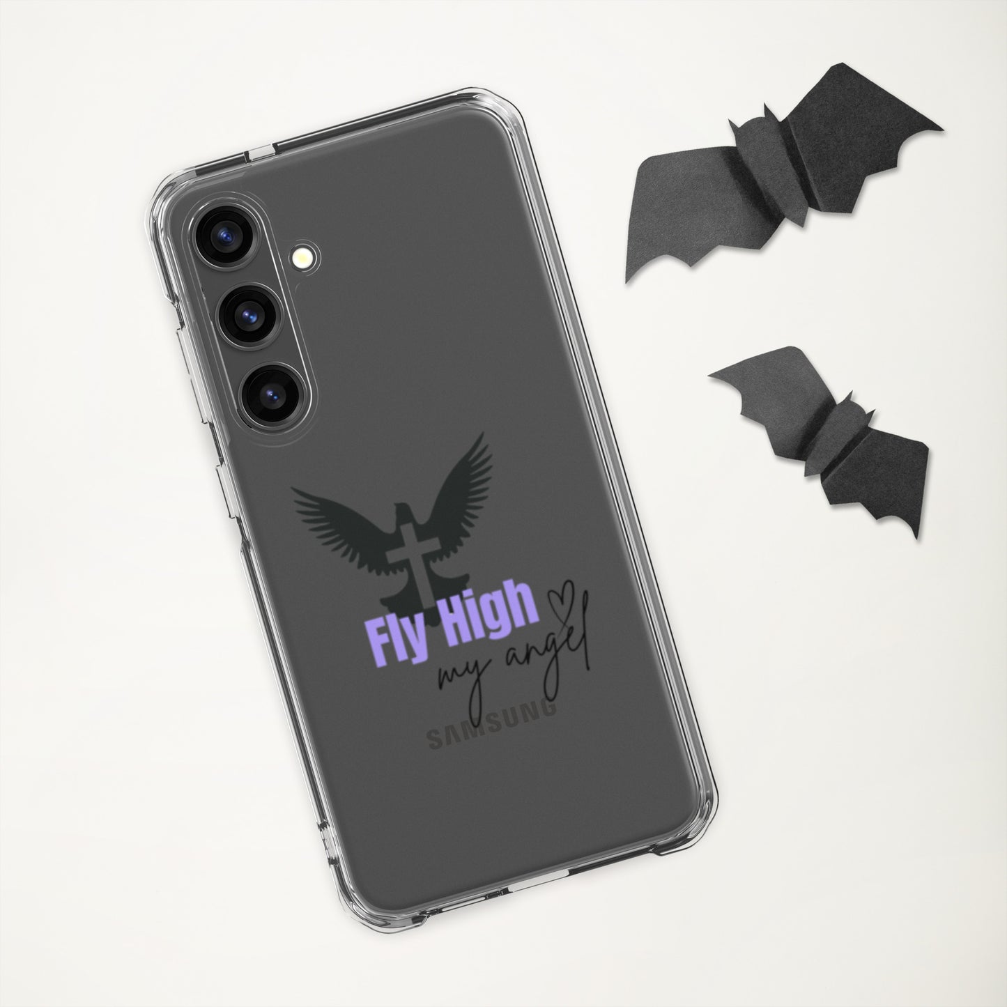 Fly High My Angel Clear Case for Samsung® - Purple