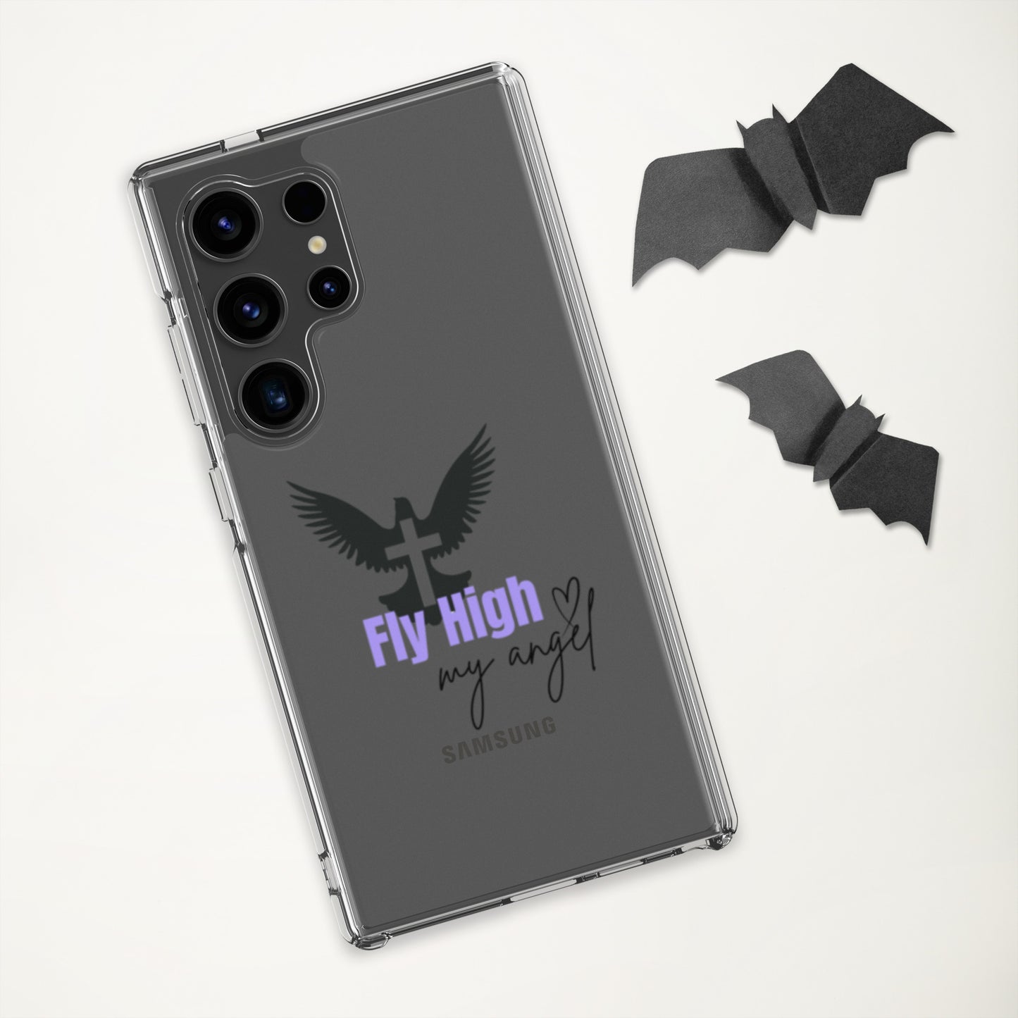Fly High My Angel Clear Case for Samsung® - Purple