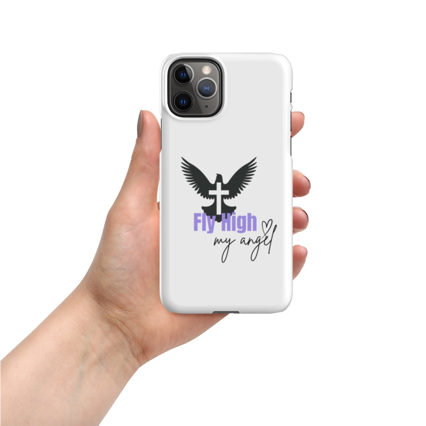 Fly High My Angel Snap case for iPhone® - Purple
