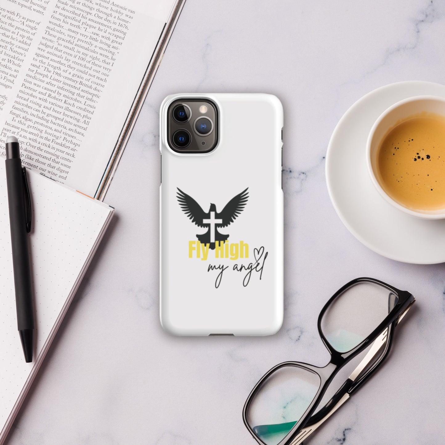 Fly High Angel Snap case for iPhone® - Yellow