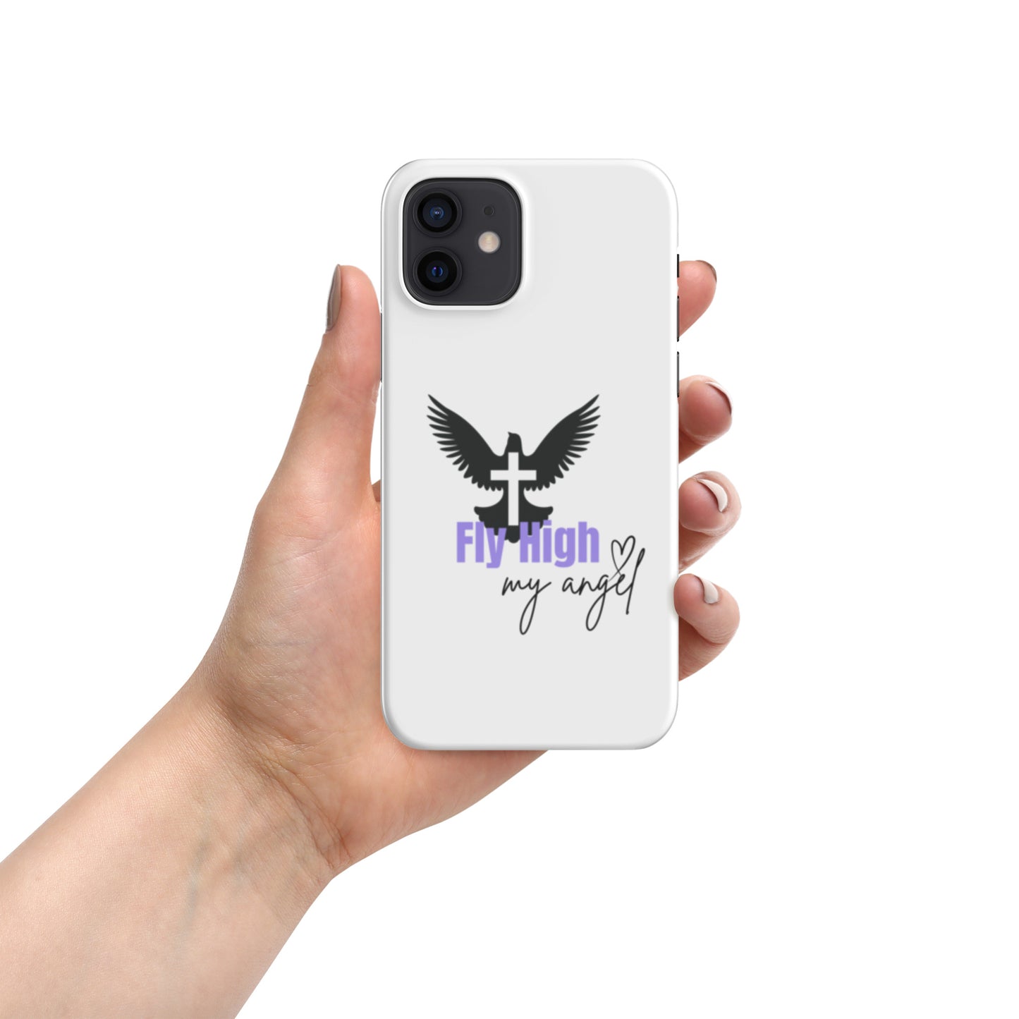 Fly High My Angel Snap case for iPhone® - Purple