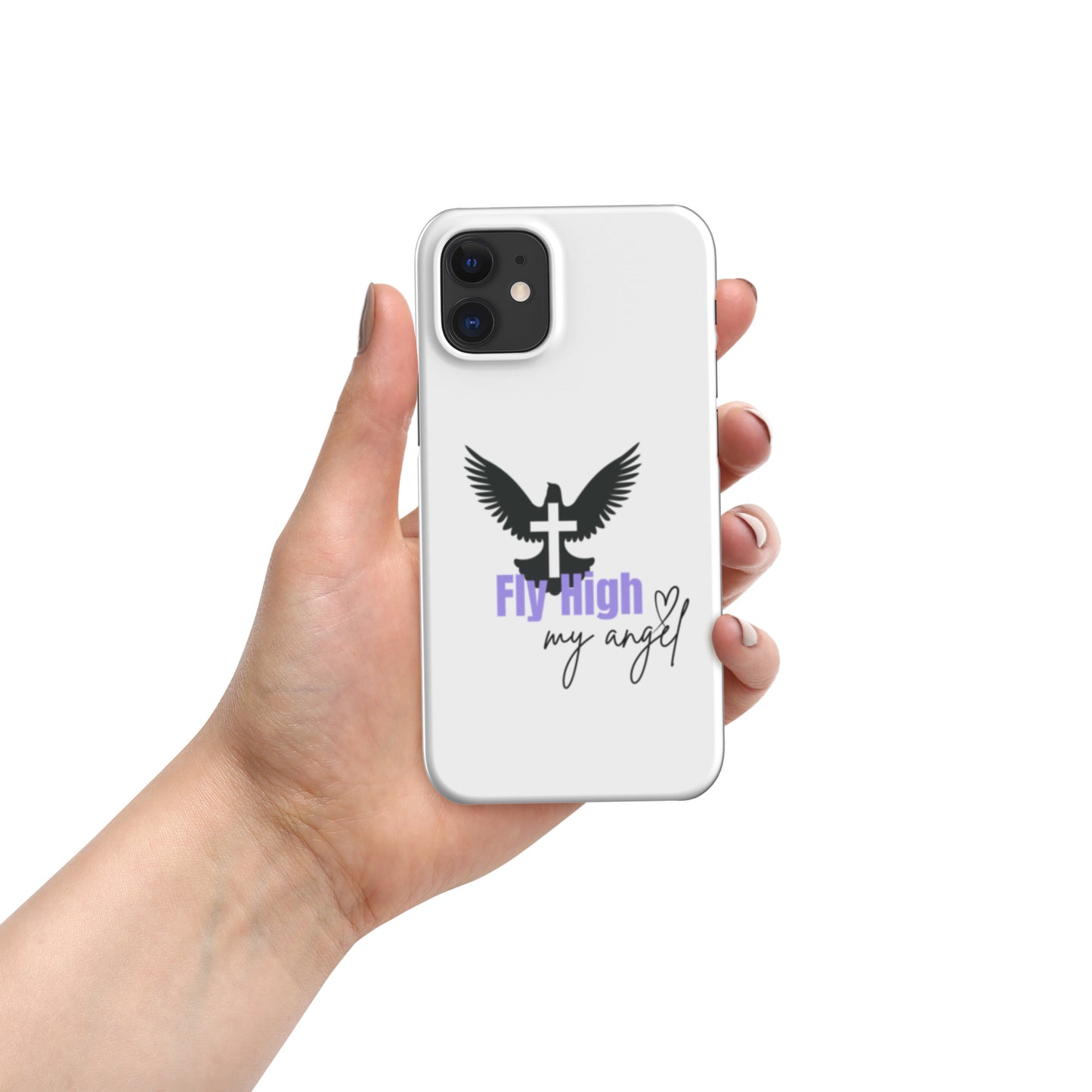Fly High My Angel Snap case for iPhone® - Purple