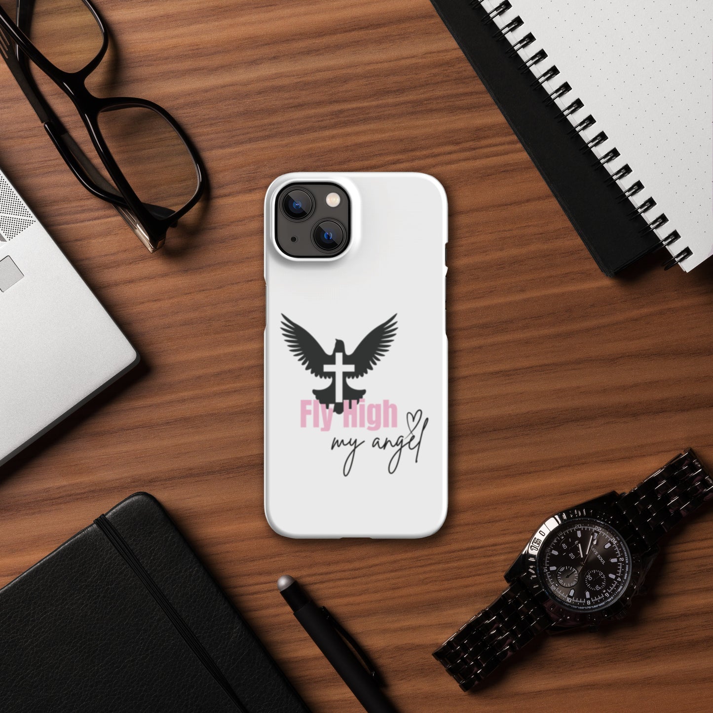 Fly High My Angel Snap case for iPhone® - Pink