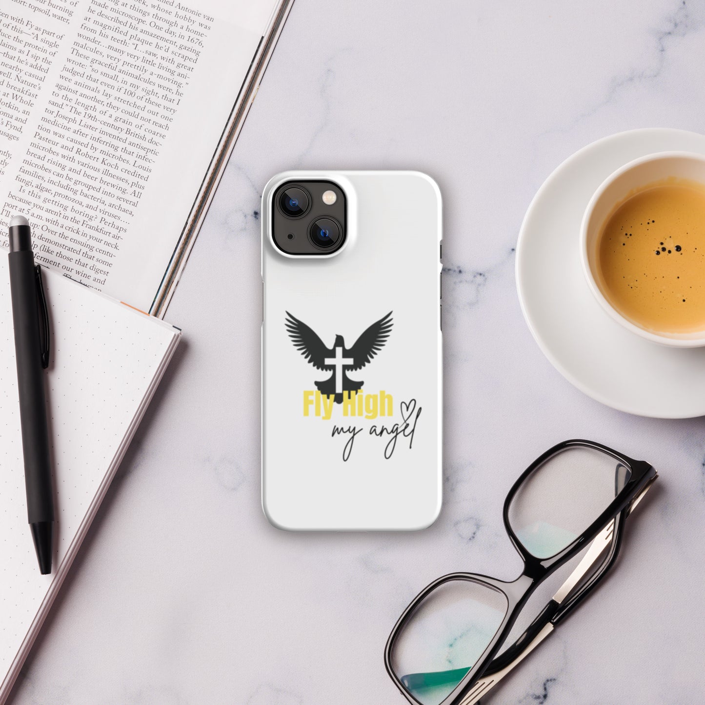 Fly High Angel Snap case for iPhone® - Yellow