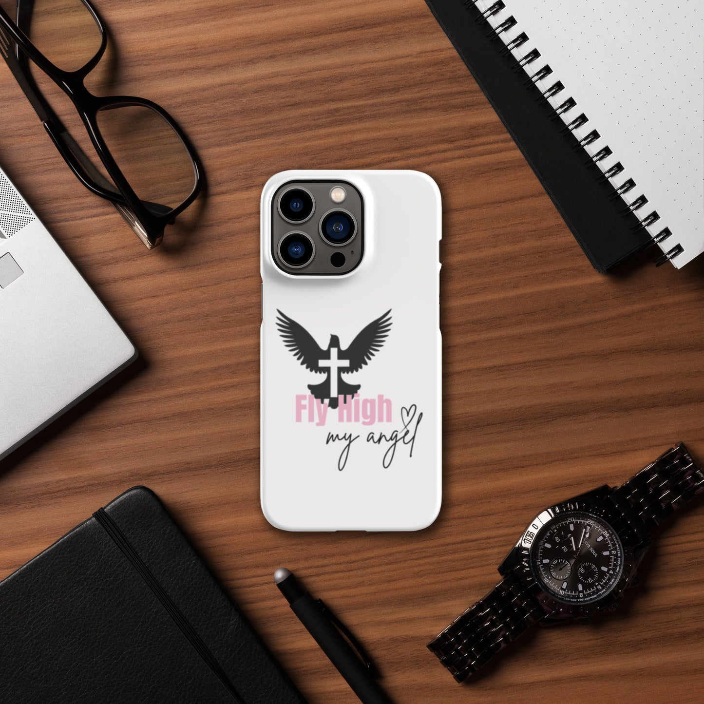 Fly High My Angel Snap case for iPhone® - Pink