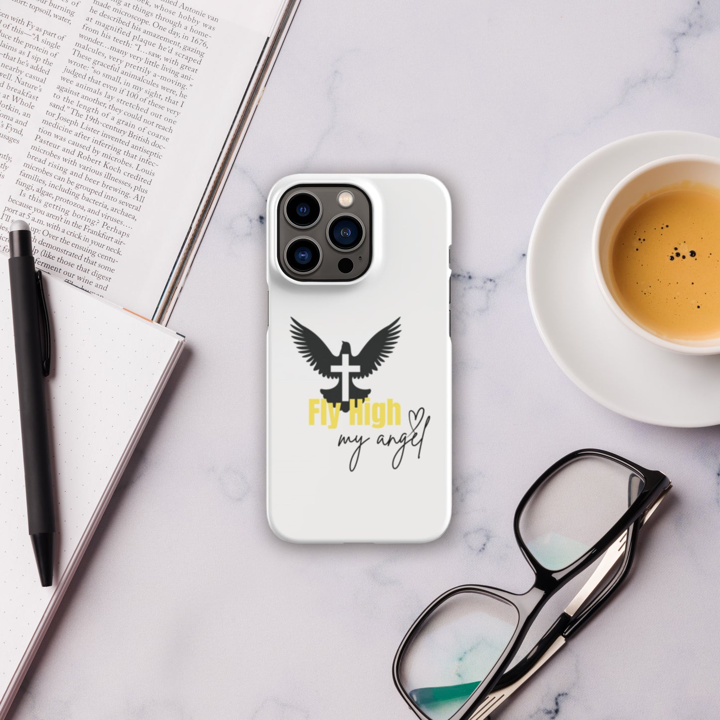 Fly High Angel Snap case for iPhone® - Yellow