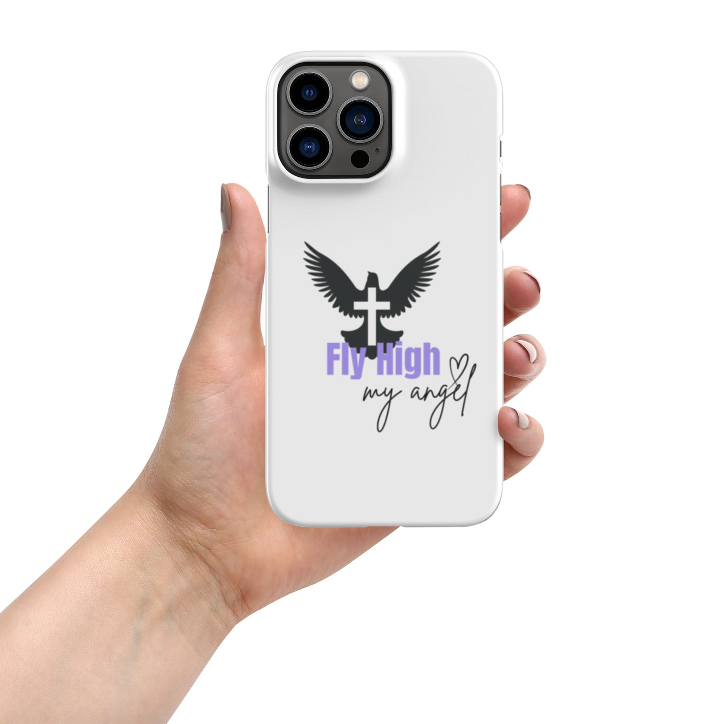 Fly High My Angel Snap case for iPhone® - Purple