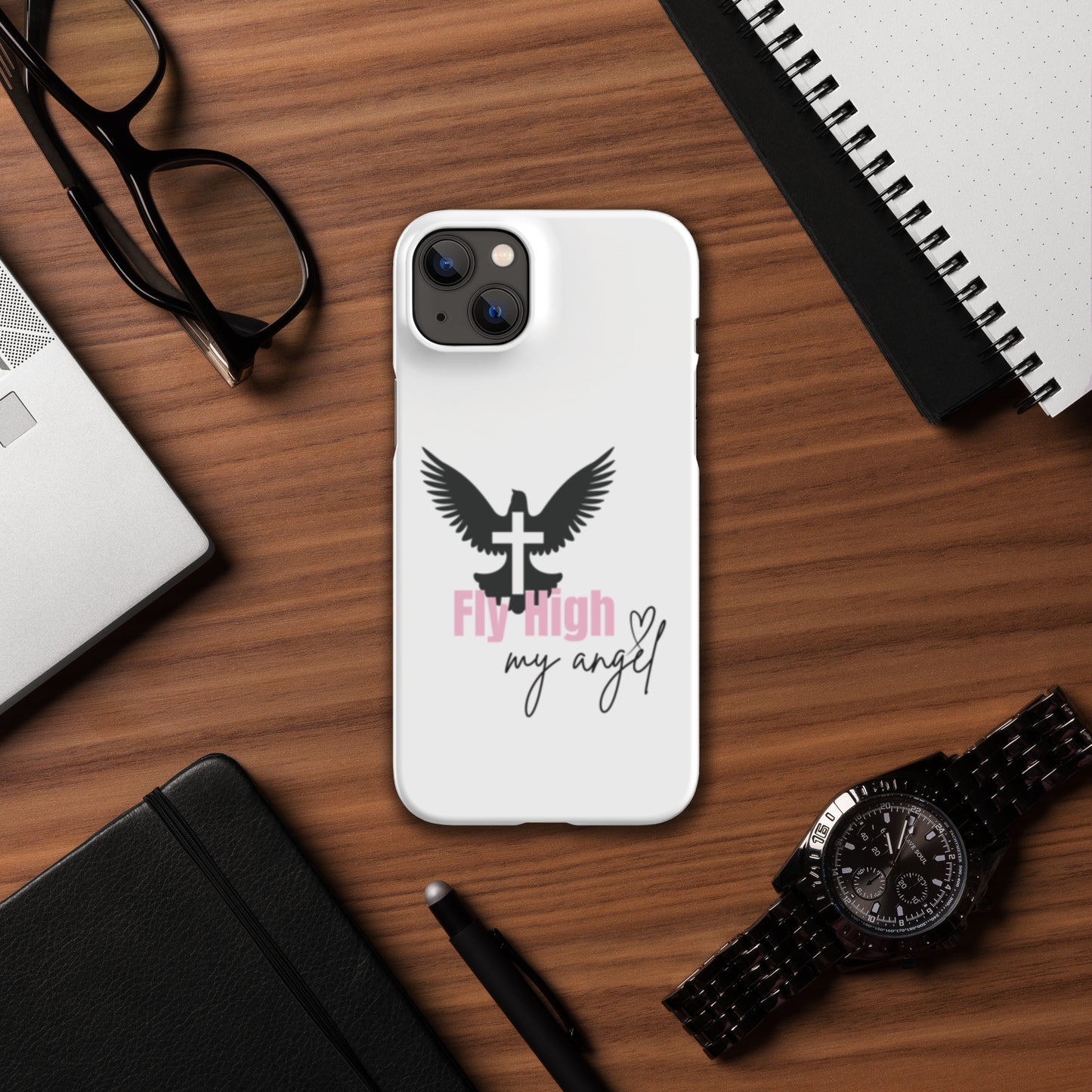 Fly High My Angel Snap case for iPhone® - Pink