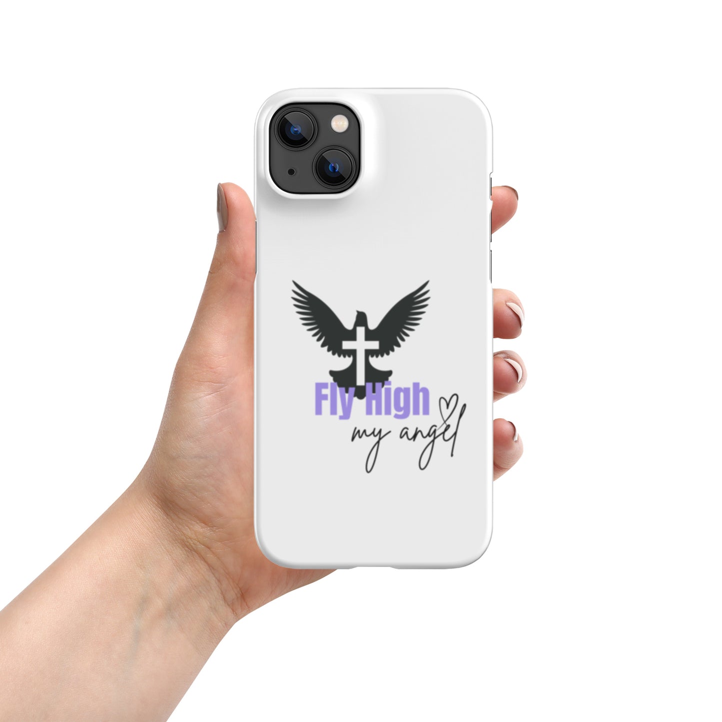 Fly High My Angel Snap case for iPhone® - Purple