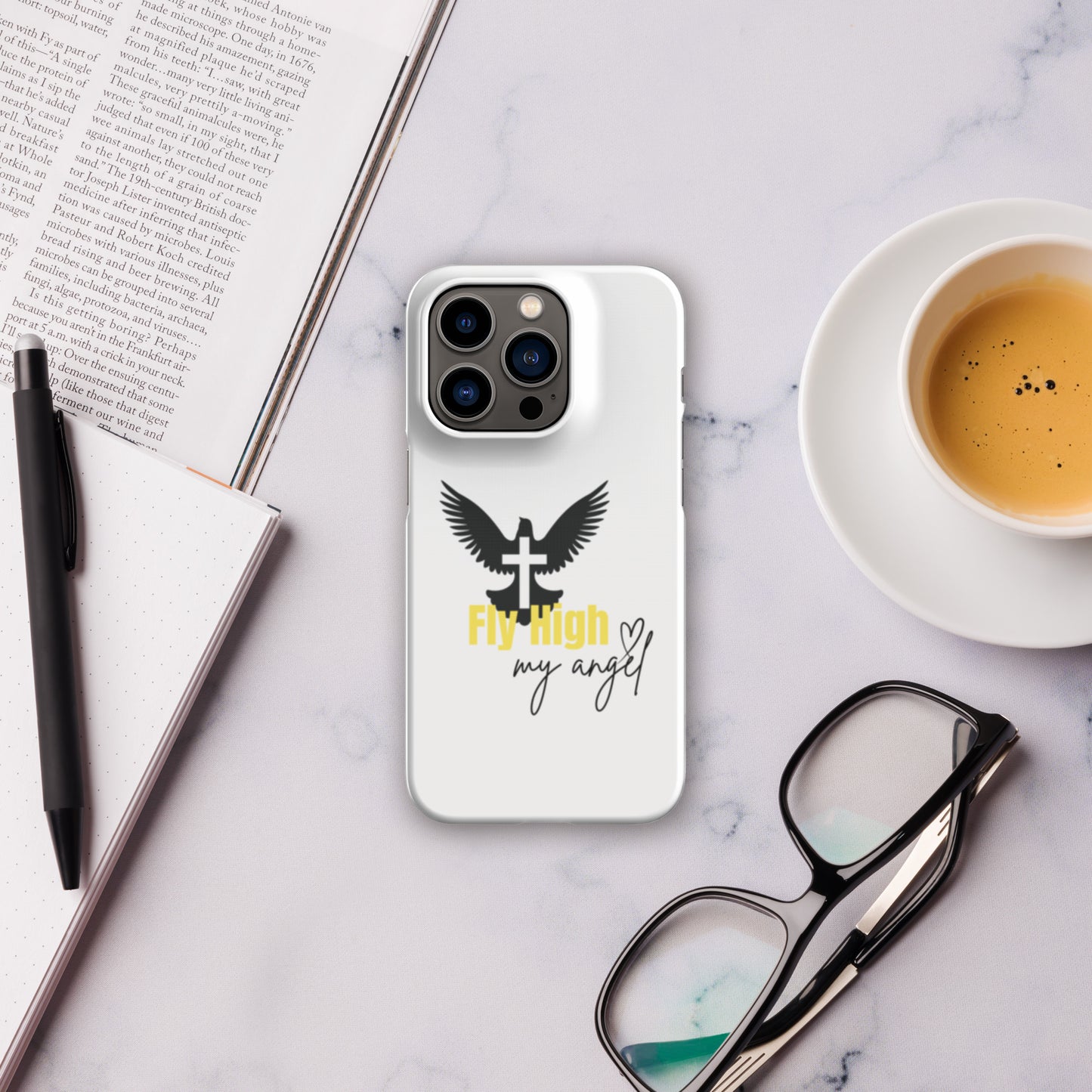 Fly High Angel Snap case for iPhone® - Yellow