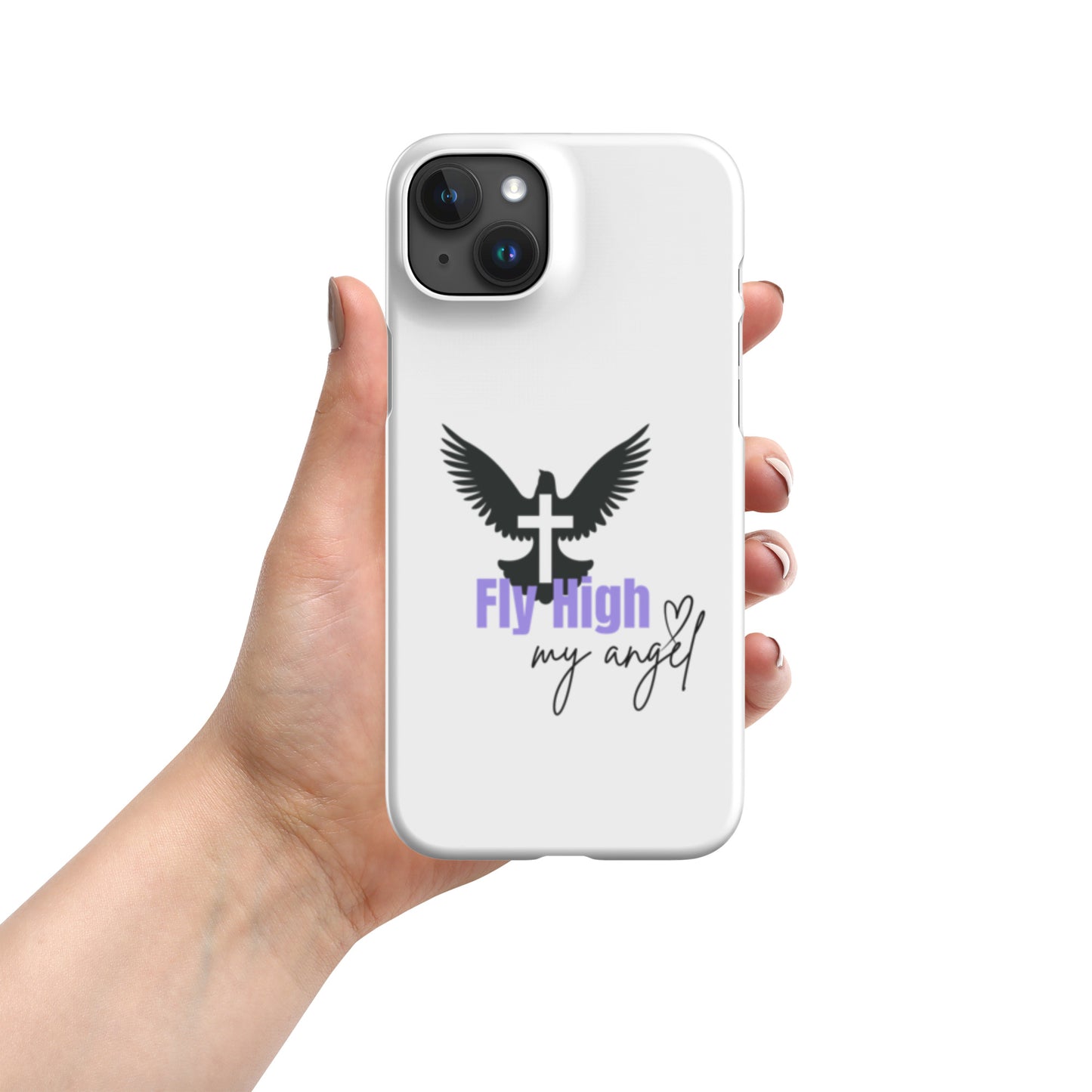 Fly High My Angel Snap case for iPhone® - Purple