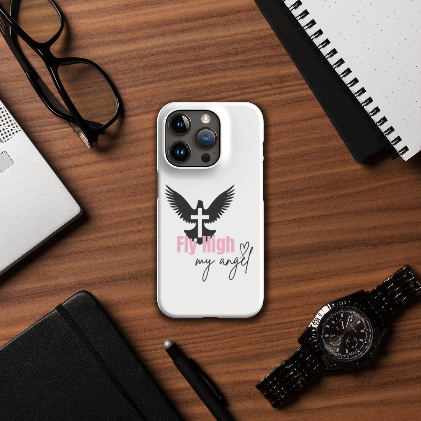 Fly High My Angel Snap case for iPhone® - Pink