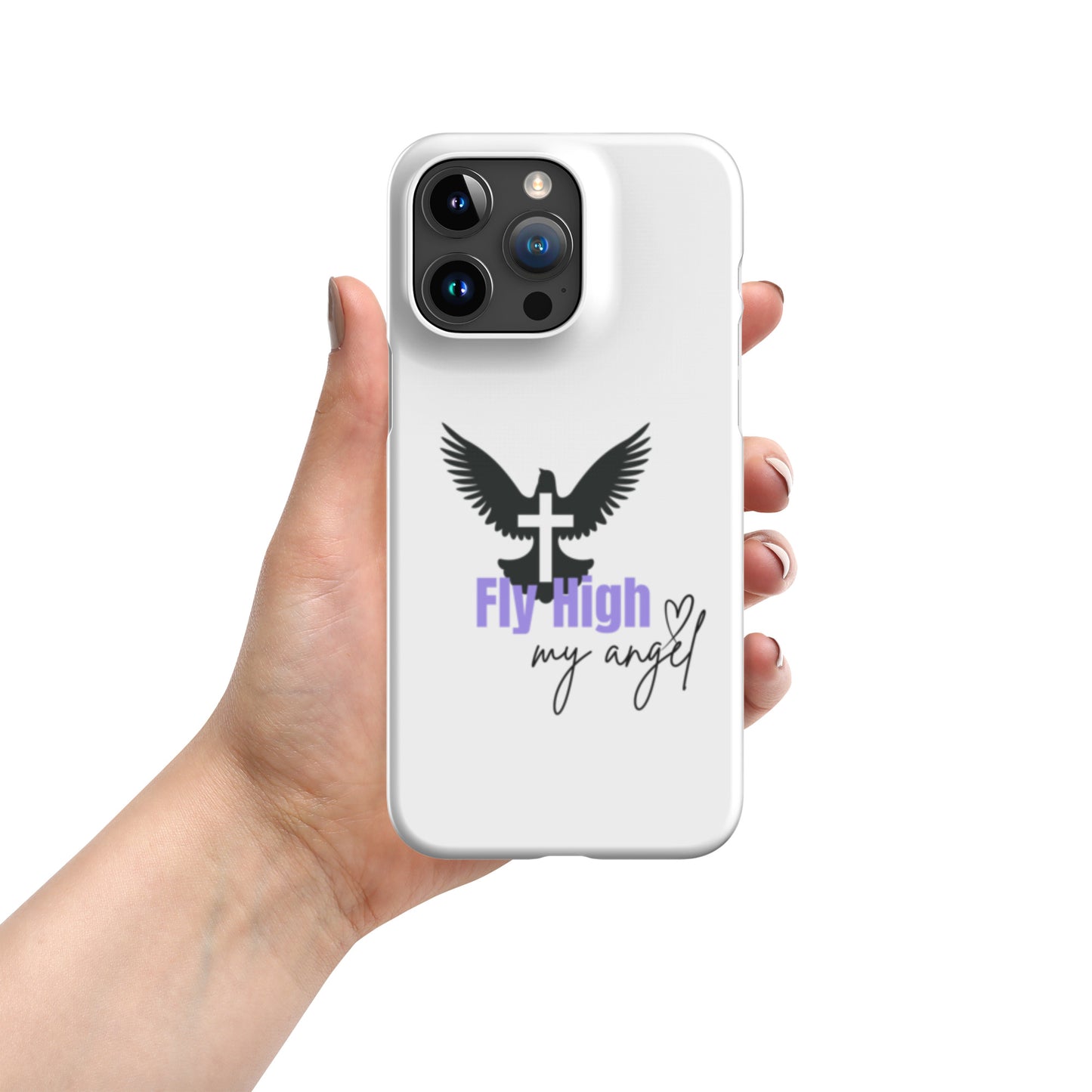 Fly High My Angel Snap case for iPhone® - Purple