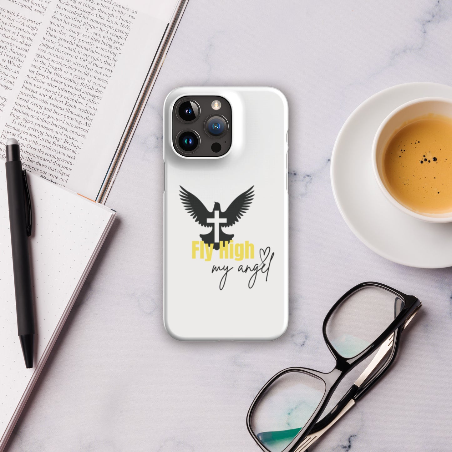 Fly High Angel Snap case for iPhone® - Yellow