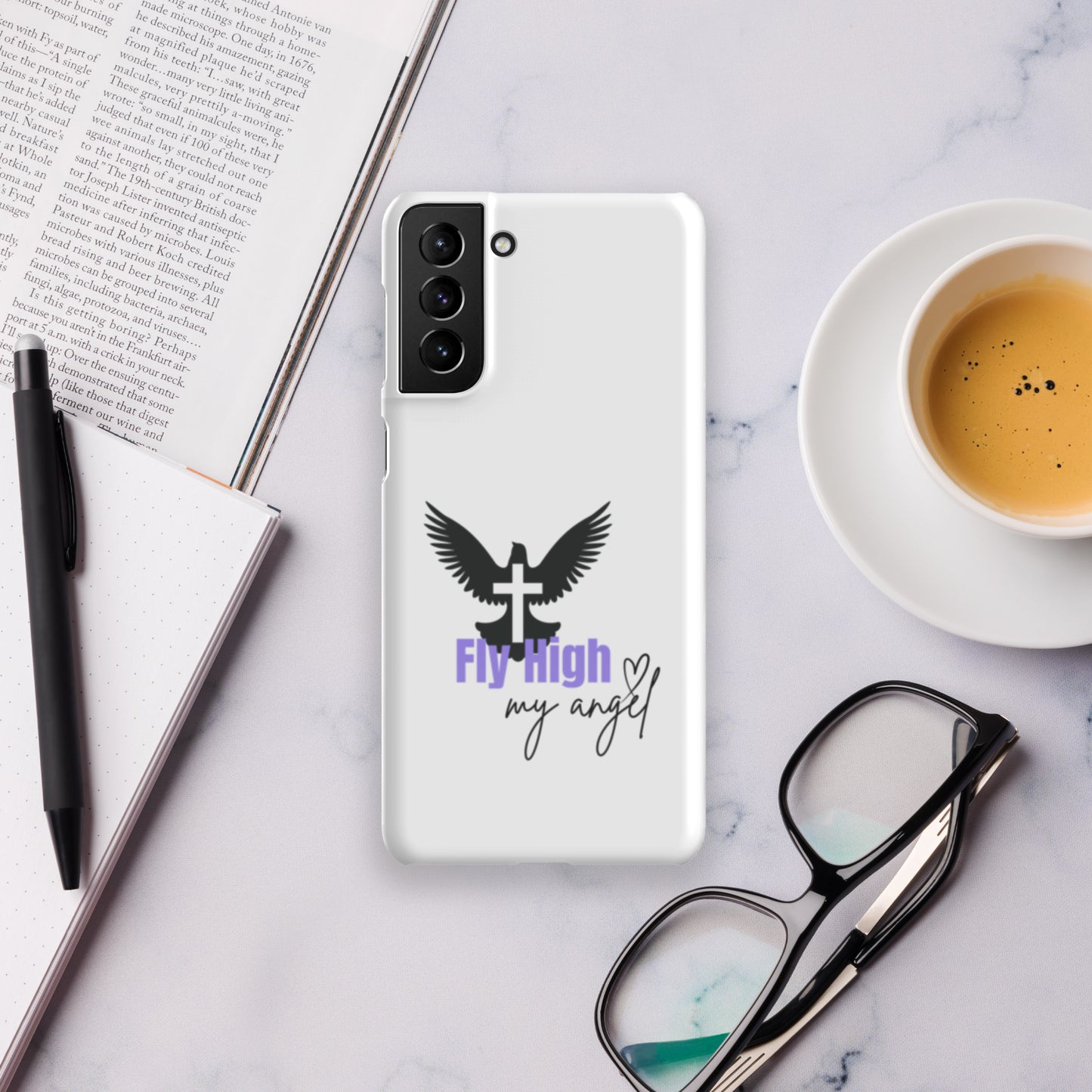 Fly High My Angel Snap case for Samsung®- Purple