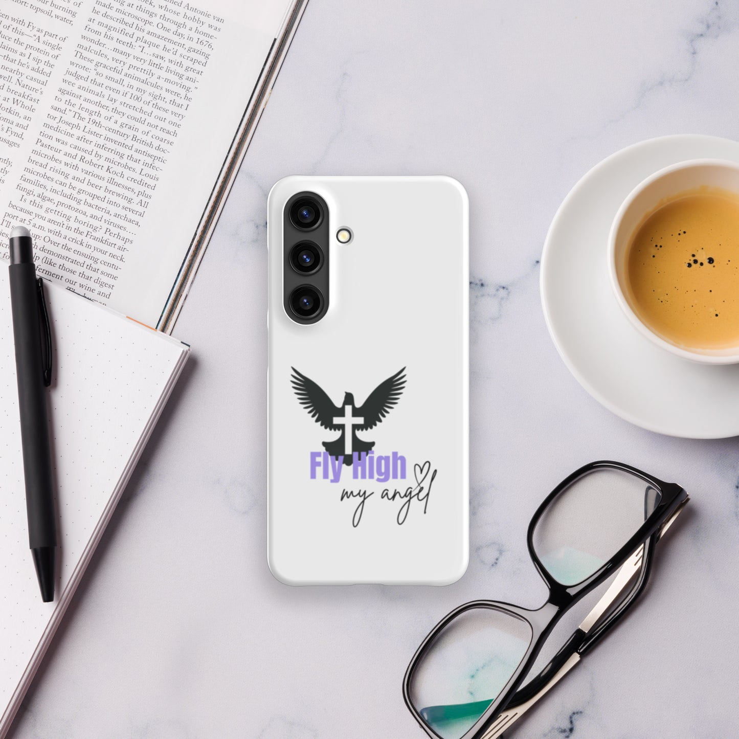 Fly High My Angel Snap case for Samsung®- Purple