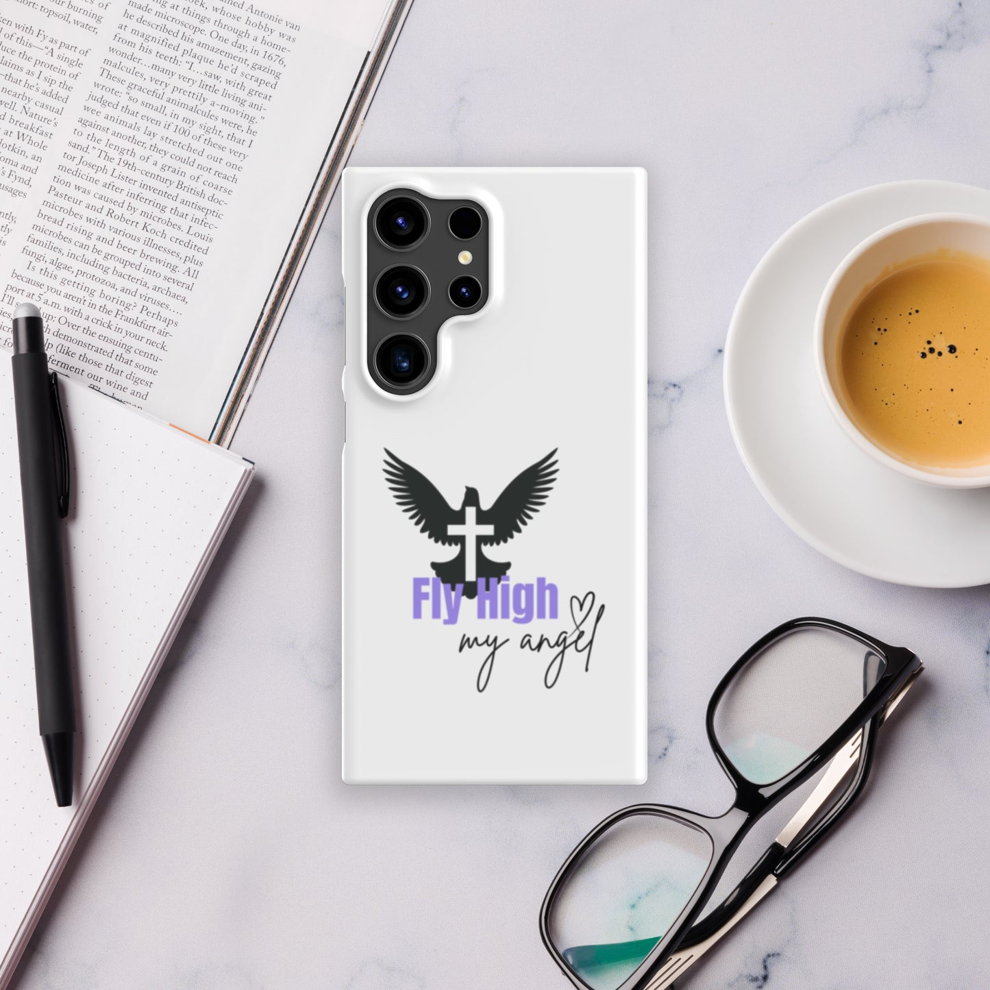 Fly High My Angel Snap case for Samsung®- Purple