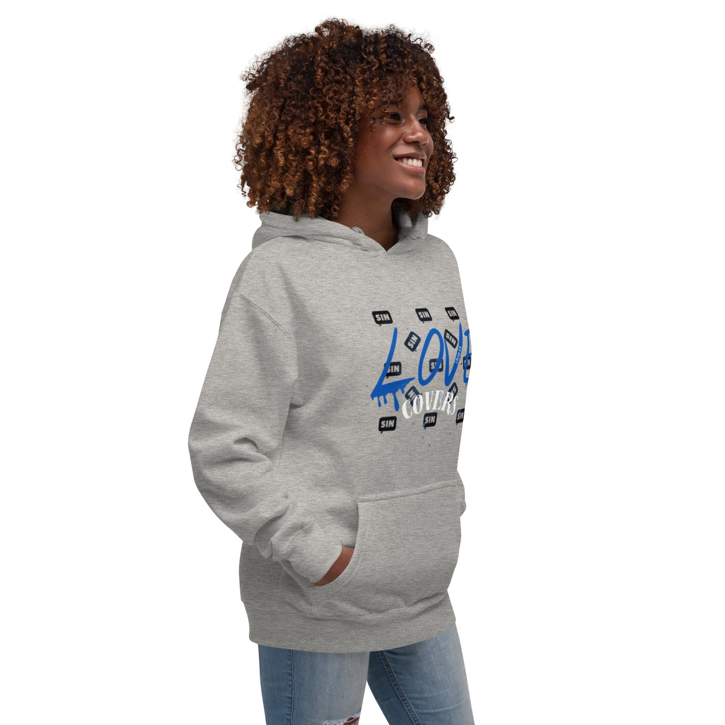 Love Covers Sin Unisex Hoodie (Multiple Colors Available)