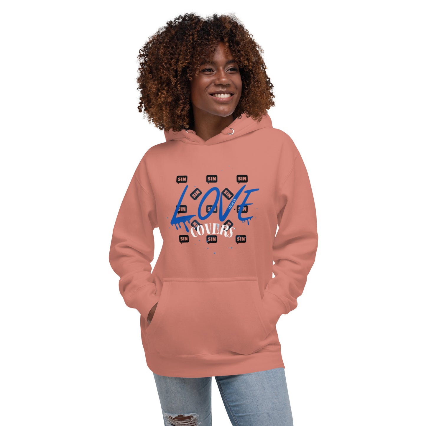 Love Covers Sin Unisex Hoodie (Multiple Colors Available)