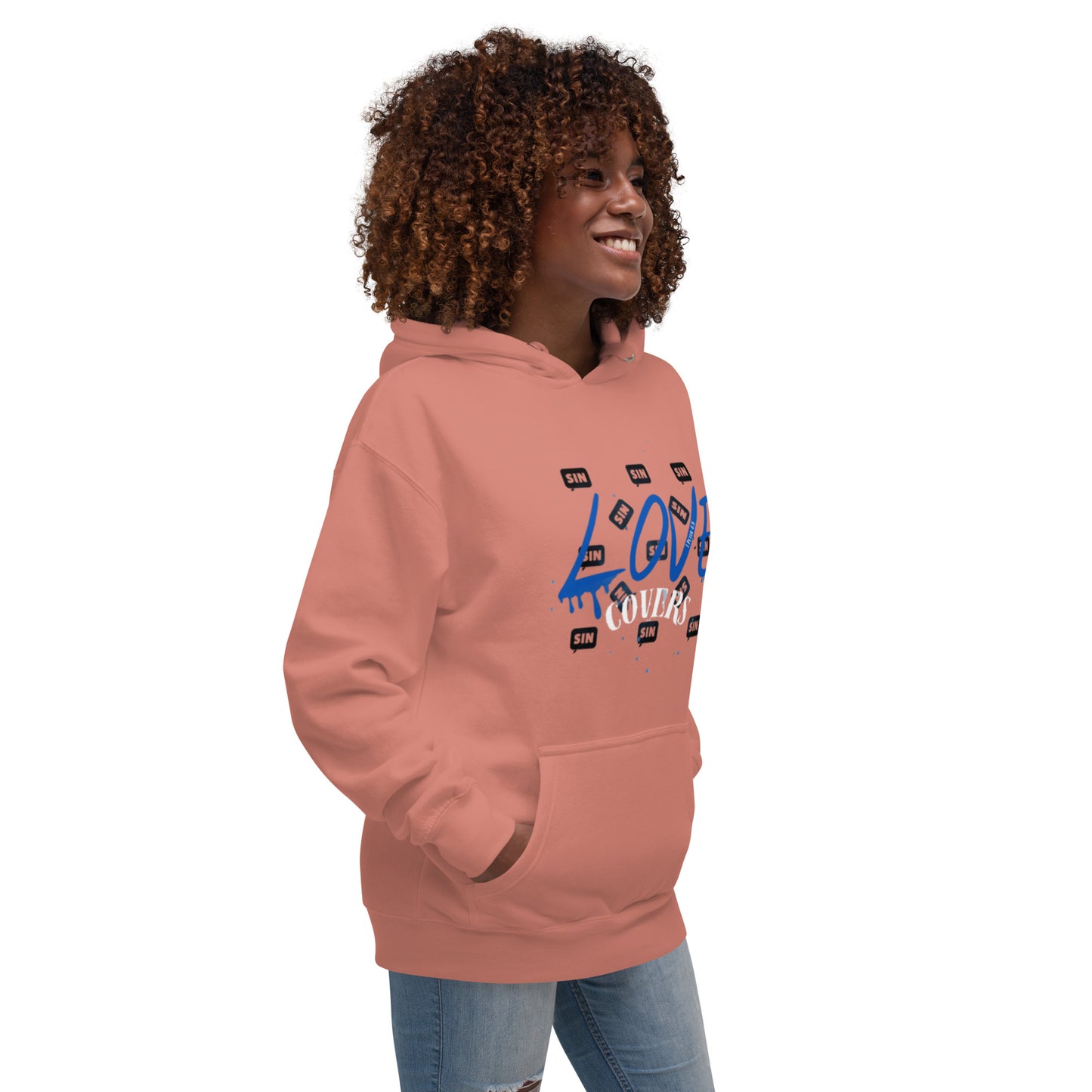 Love Covers Sin Unisex Hoodie (Multiple Colors Available)