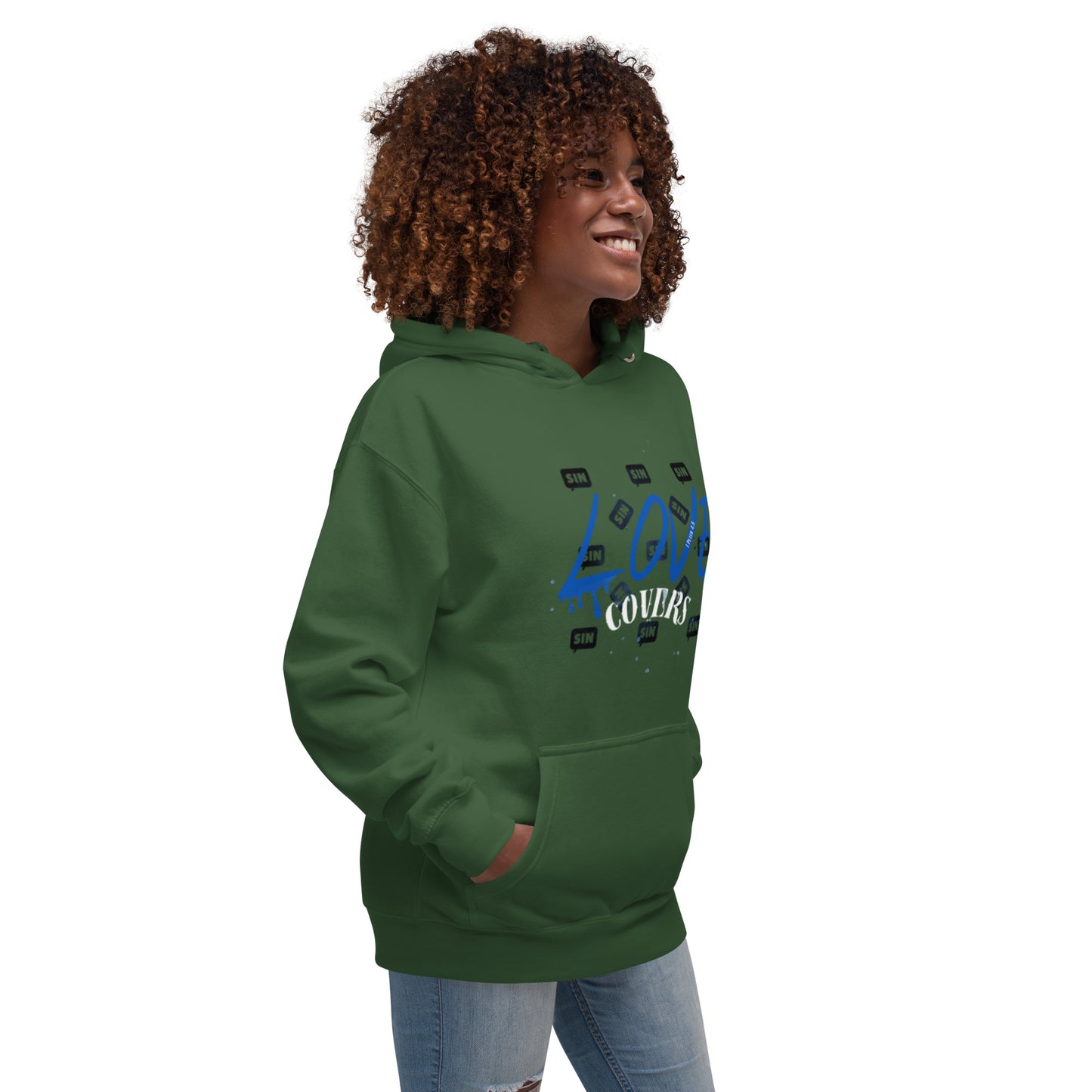 Love Covers Sin Unisex Hoodie (Multiple Colors Available)