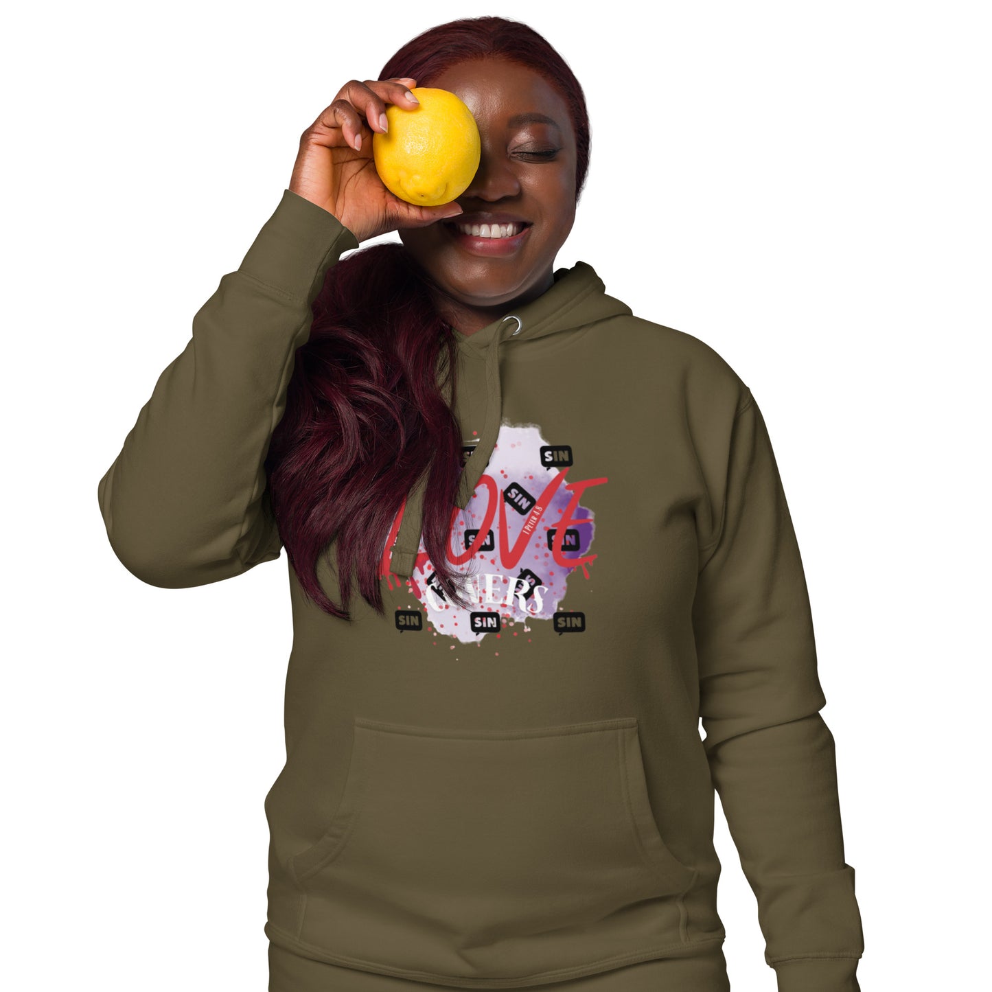 Love Covers Sin Unisex Hoodie (Multiple colors available)
