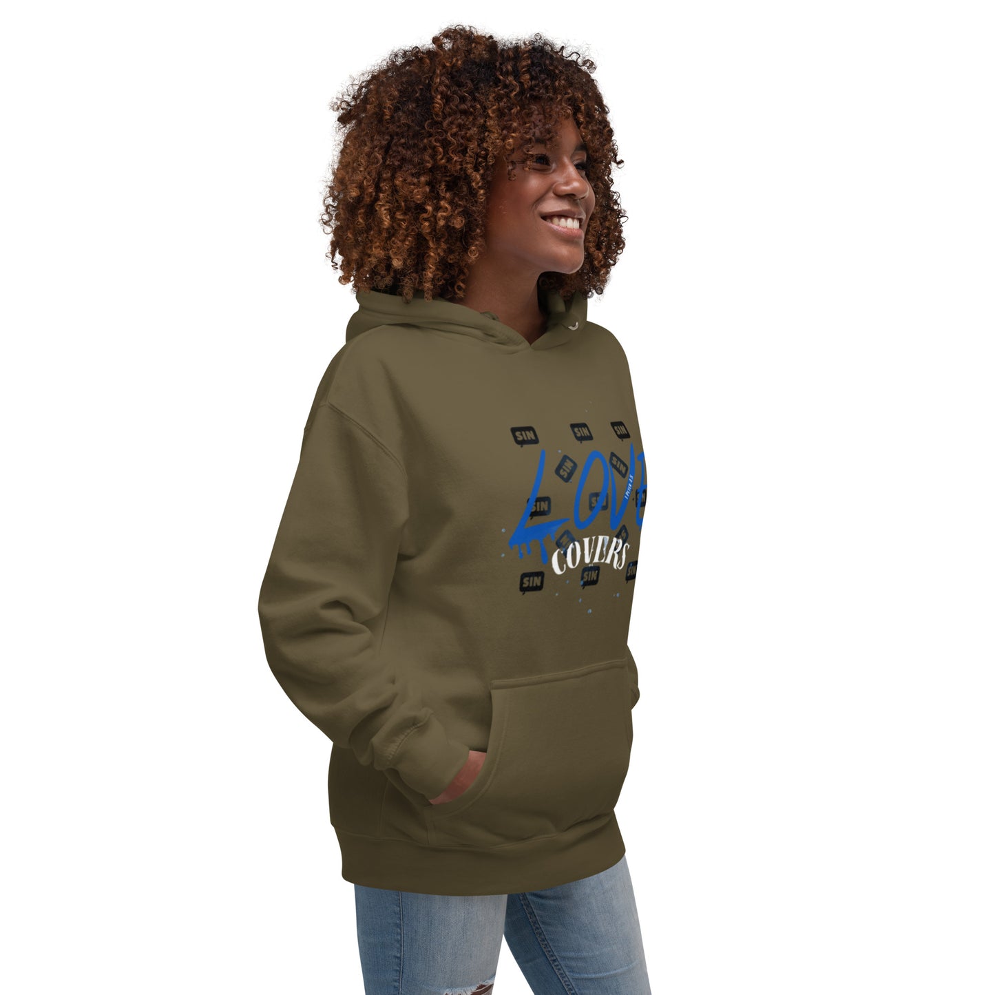 Love Covers Sin Unisex Hoodie (Multiple Colors Available)