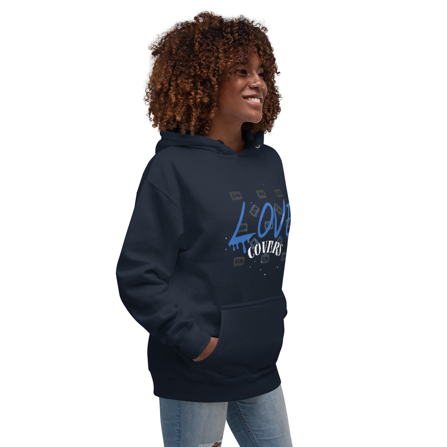 Love Covers Sin Unisex Hoodie (Multiple Colors Available)