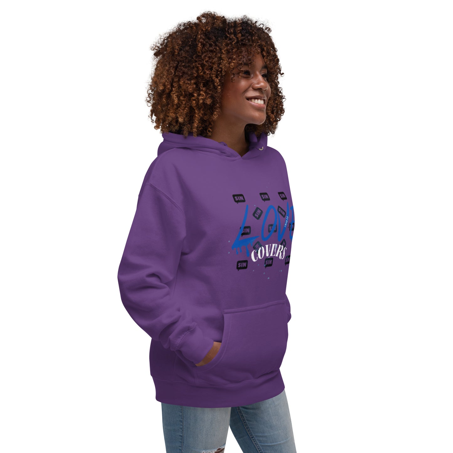 Love Covers Sin Unisex Hoodie (Multiple Colors Available)