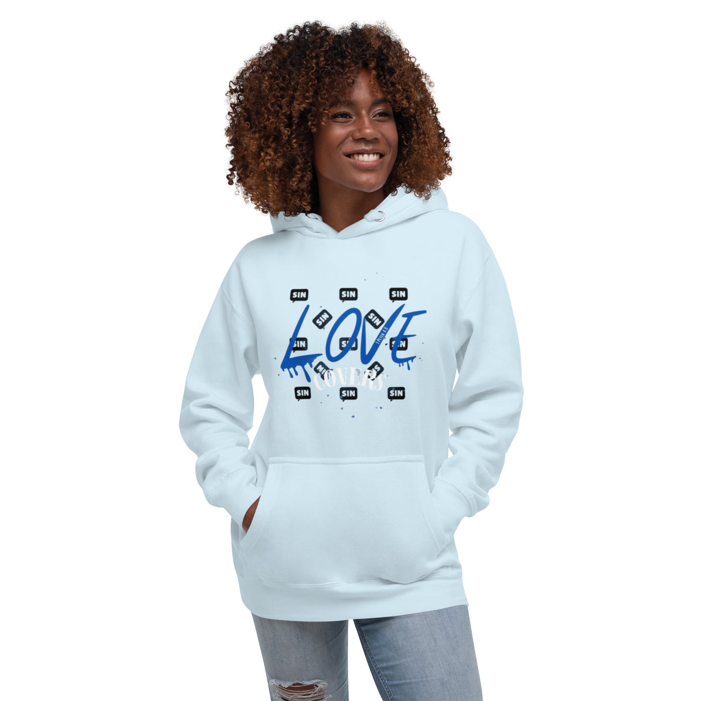 Love Covers Sin Unisex Hoodie (Multiple Colors Available)