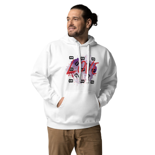 Love Covers Sin Unisex Hoodie - White
