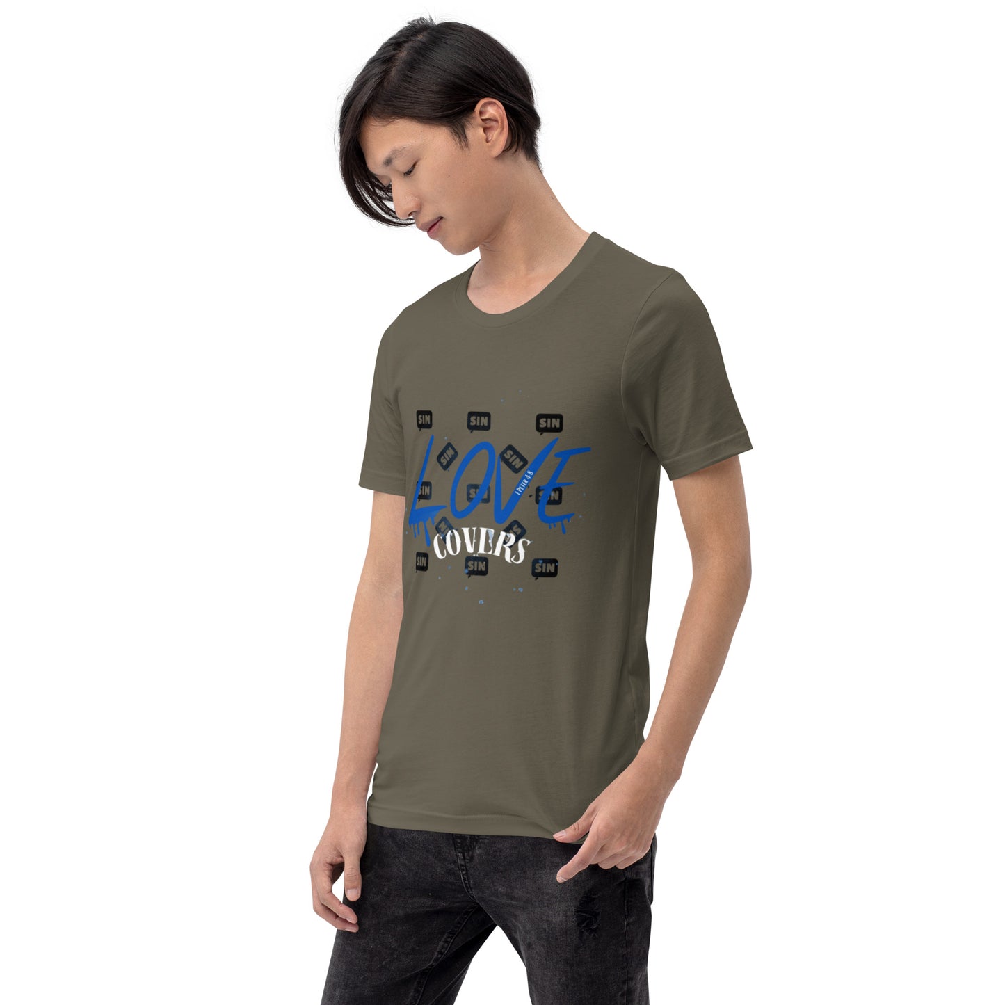 Love Covers Sin Unisex T-shirt (multiple colors available)