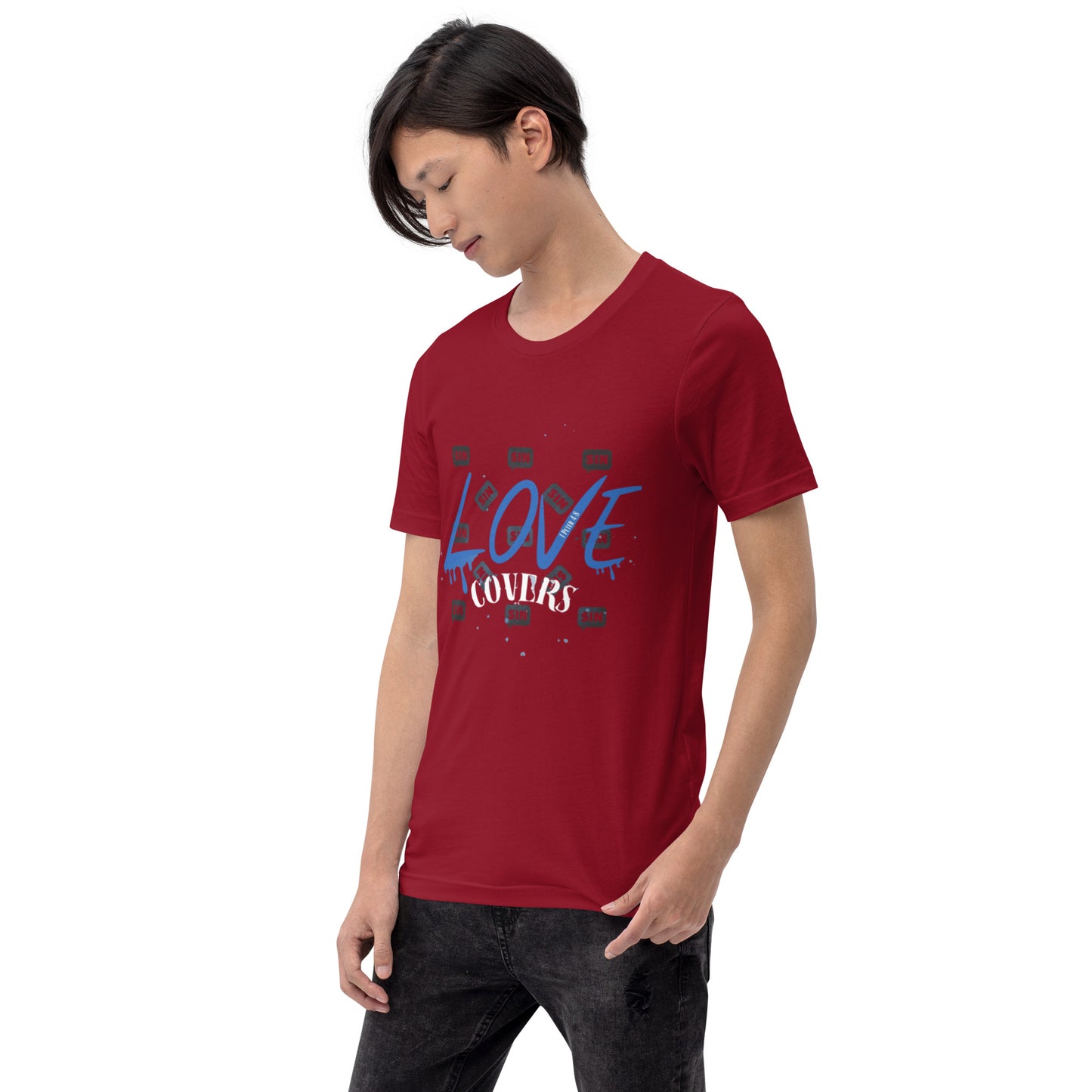 Love Covers Sin Unisex T-shirt (multiple colors available)