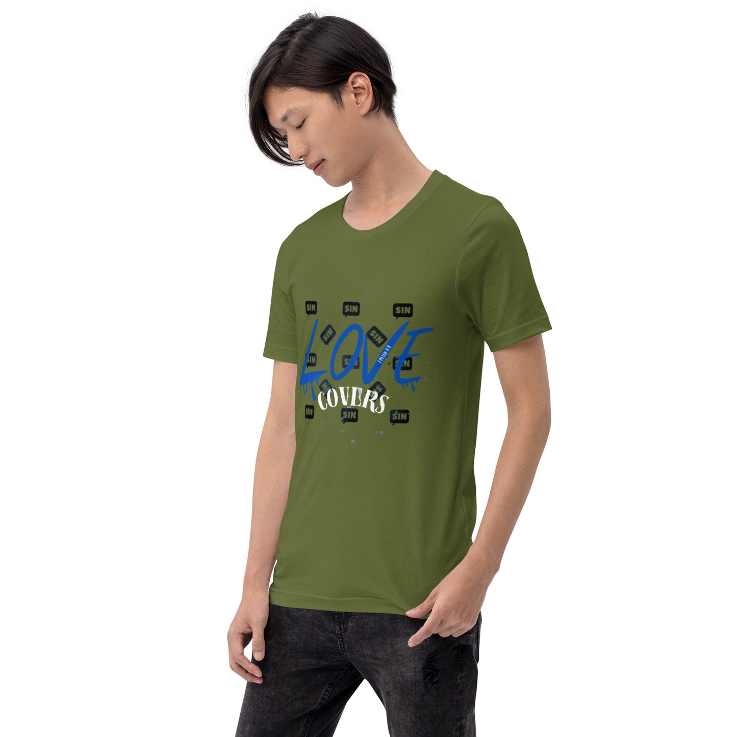 Love Covers Sin Unisex T-shirt (multiple colors available)