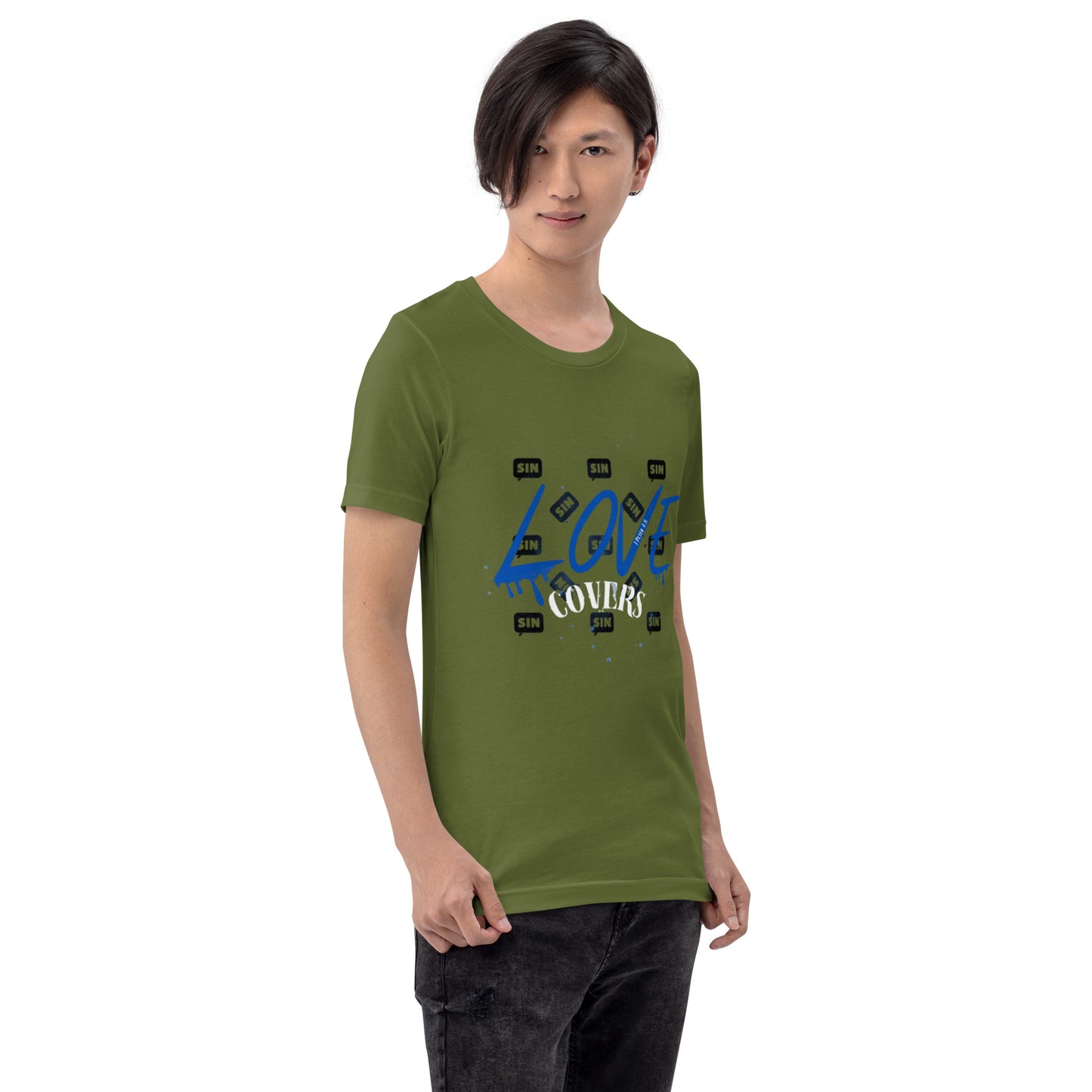 Love Covers Sin Unisex T-shirt (multiple colors available)