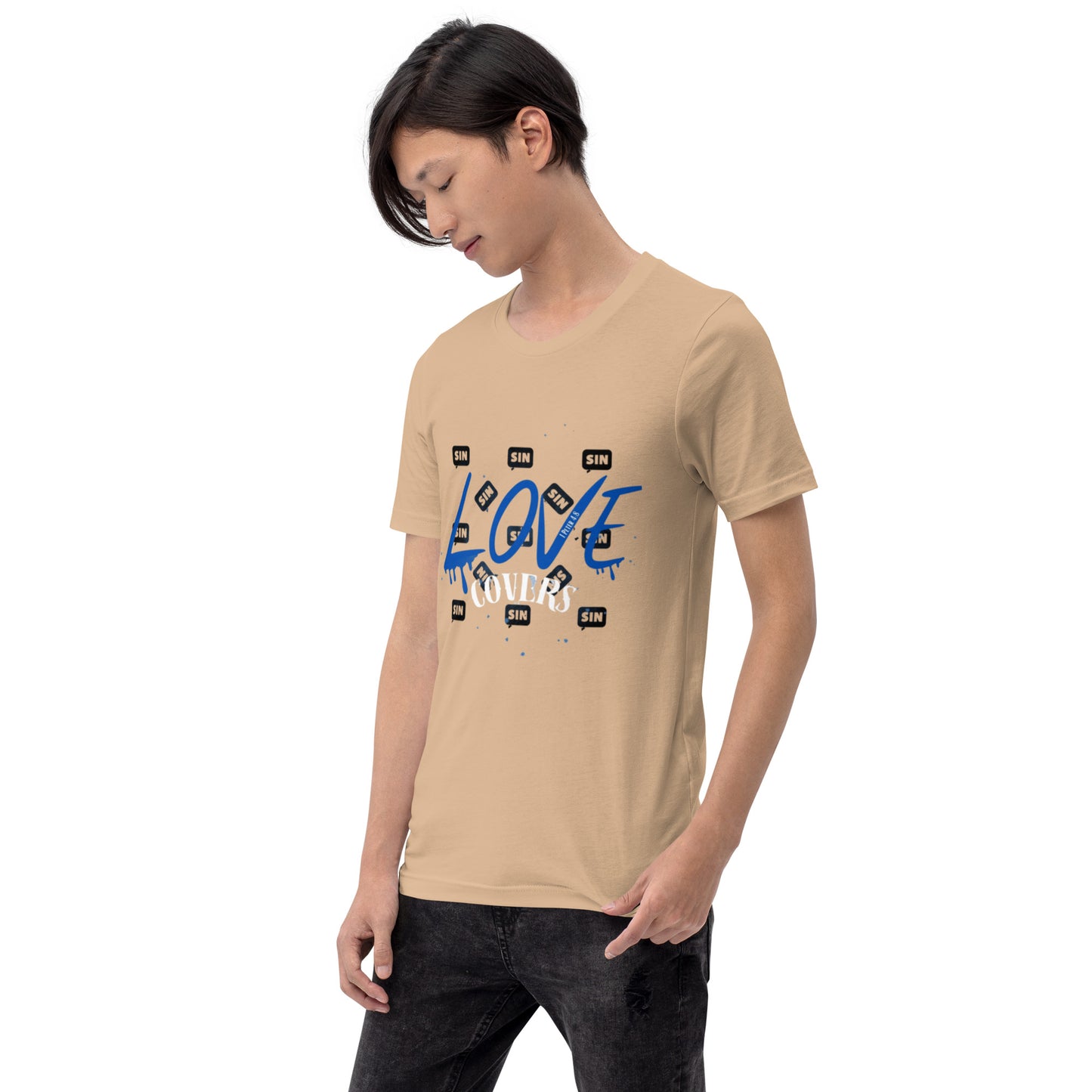 Love Covers Sin Unisex T-shirt (multiple colors available)