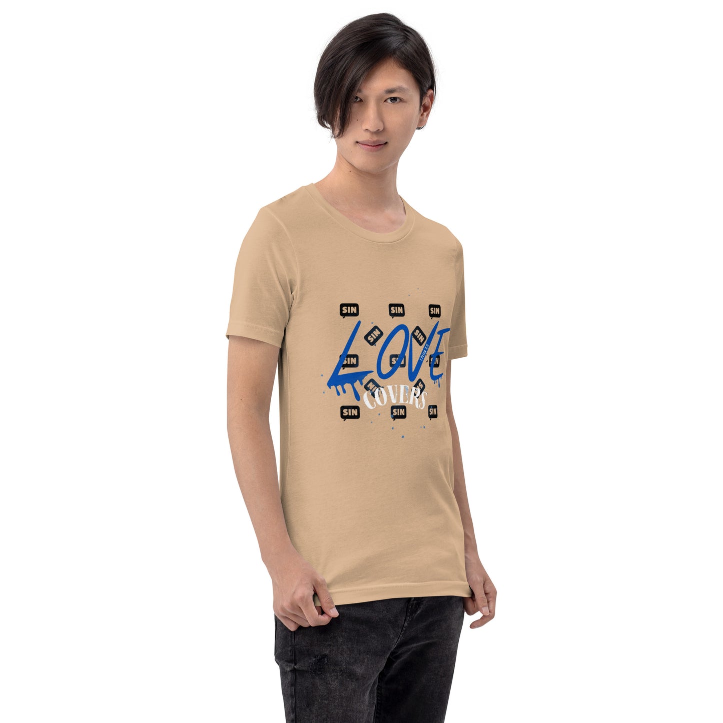 Love Covers Sin Unisex T-shirt (multiple colors available)