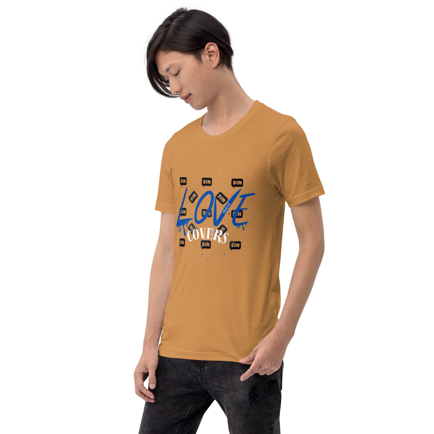 Love Covers Sin Unisex T-shirt (multiple colors available)