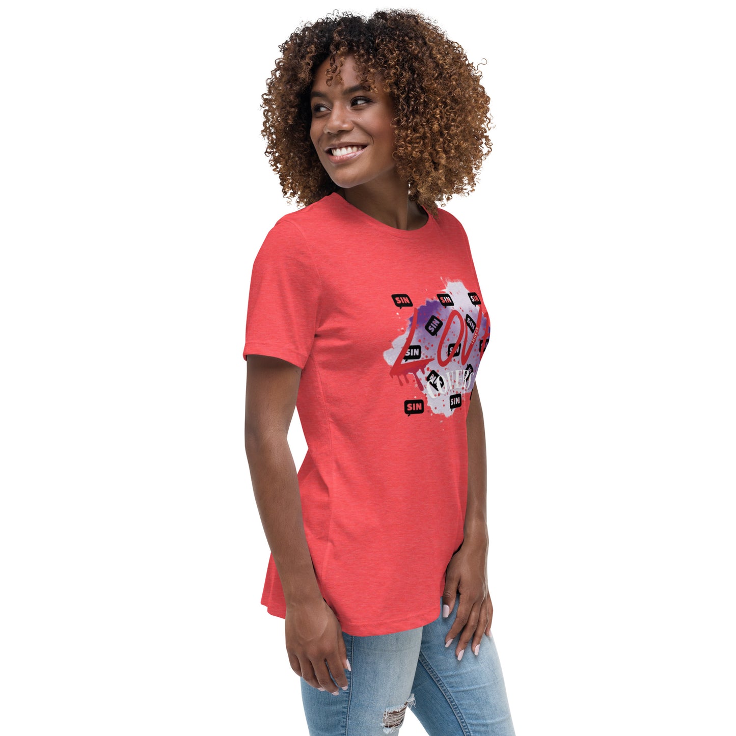 Love Covers Sin Women's Relaxed T-Shirt (12 colors available)